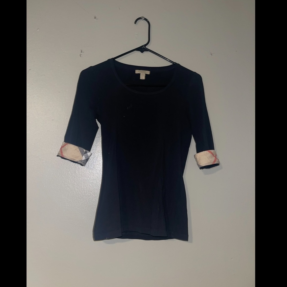 Burberry check cuffed shirt, only worn twice